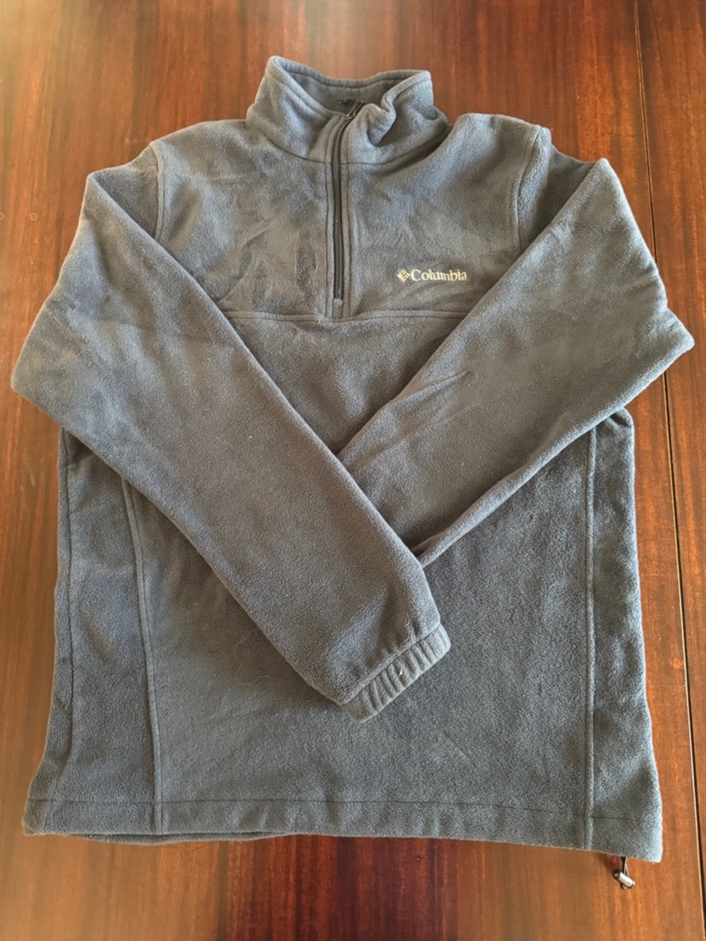 Columbia Gray Half-Zip Fleece Pullover